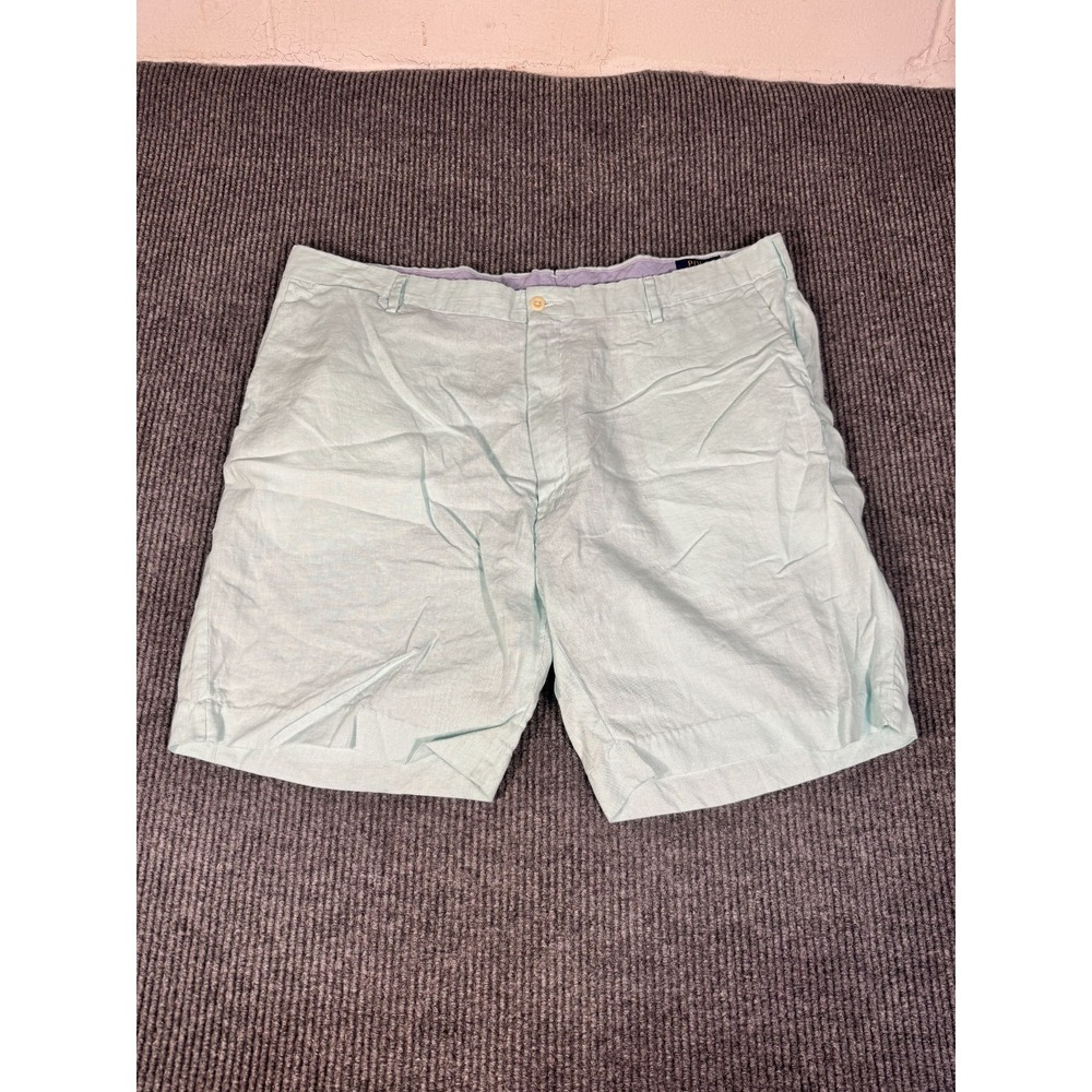 Polo Ralph Lauren Chino Shorts Size 44 100% Linen Light Green Lime Classic Fit